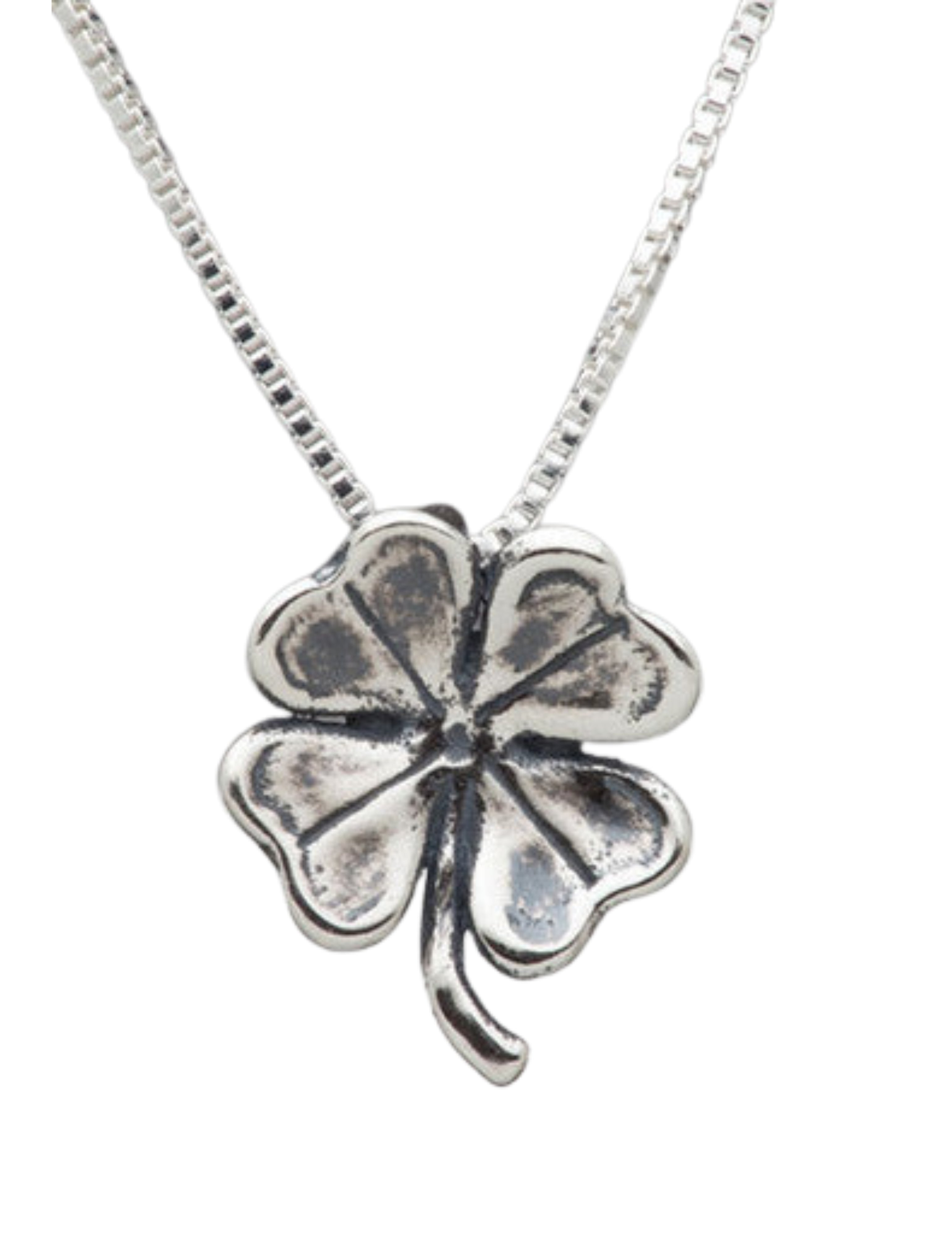 Four Leaf Clover Charm - Sterling Silver