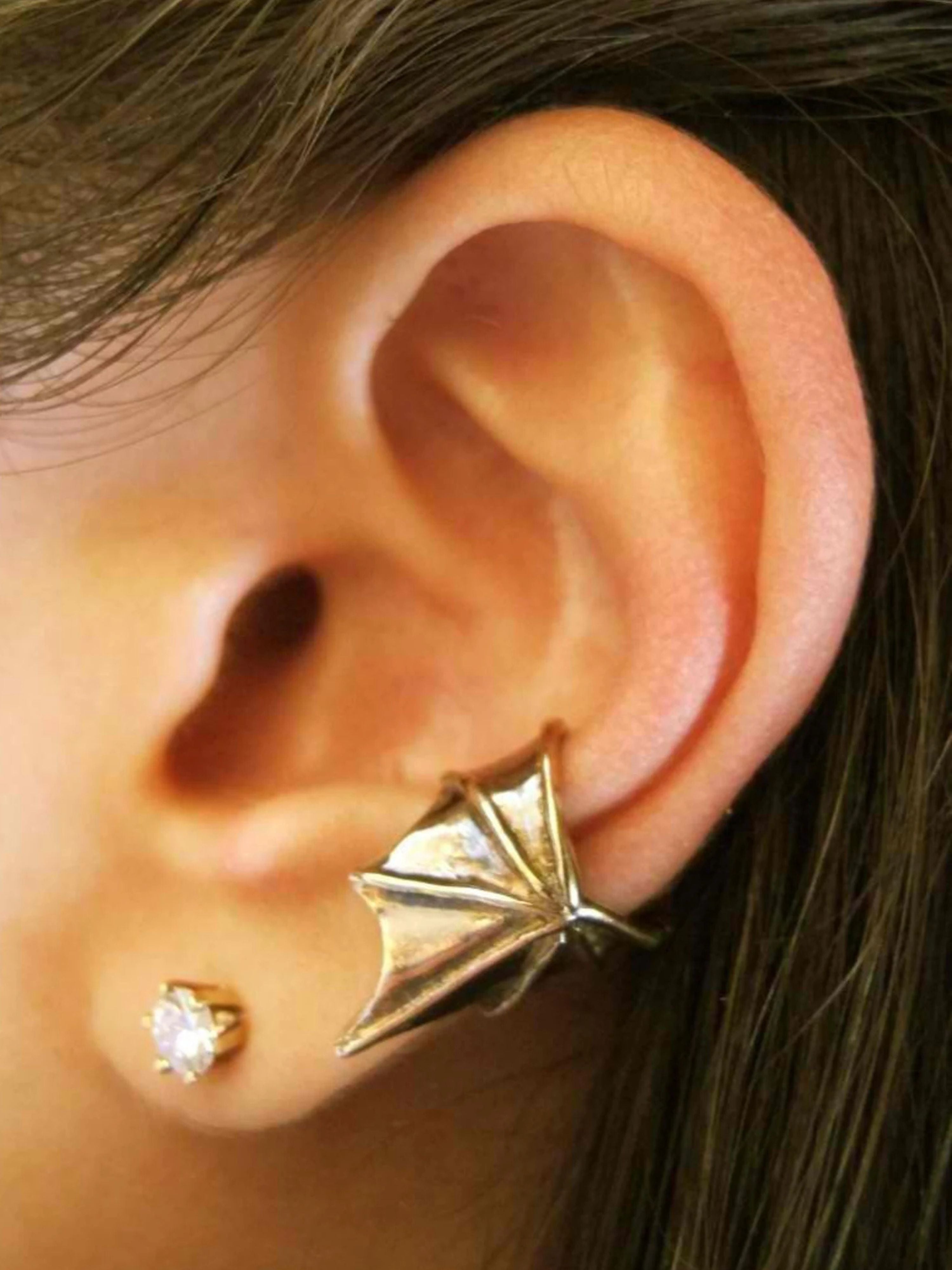 Ear Wing Cuff - Bronze