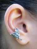 Dragon Ear Chevron Cuff - Silver