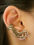 Wave Ear Cuff - Bronze