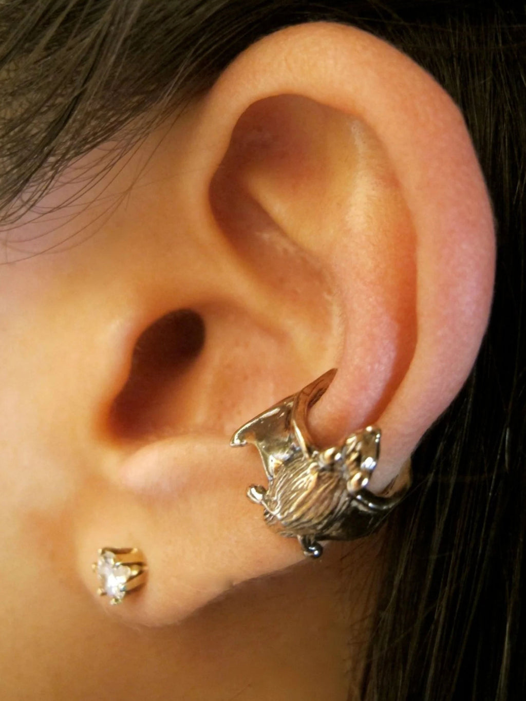Bat Ear Cuff - Bronze