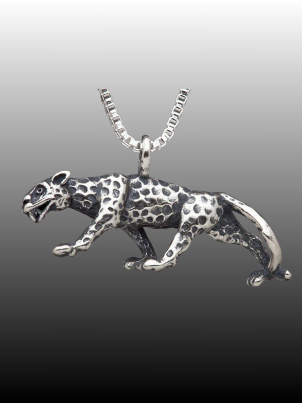 Jaguar Charm - Silver