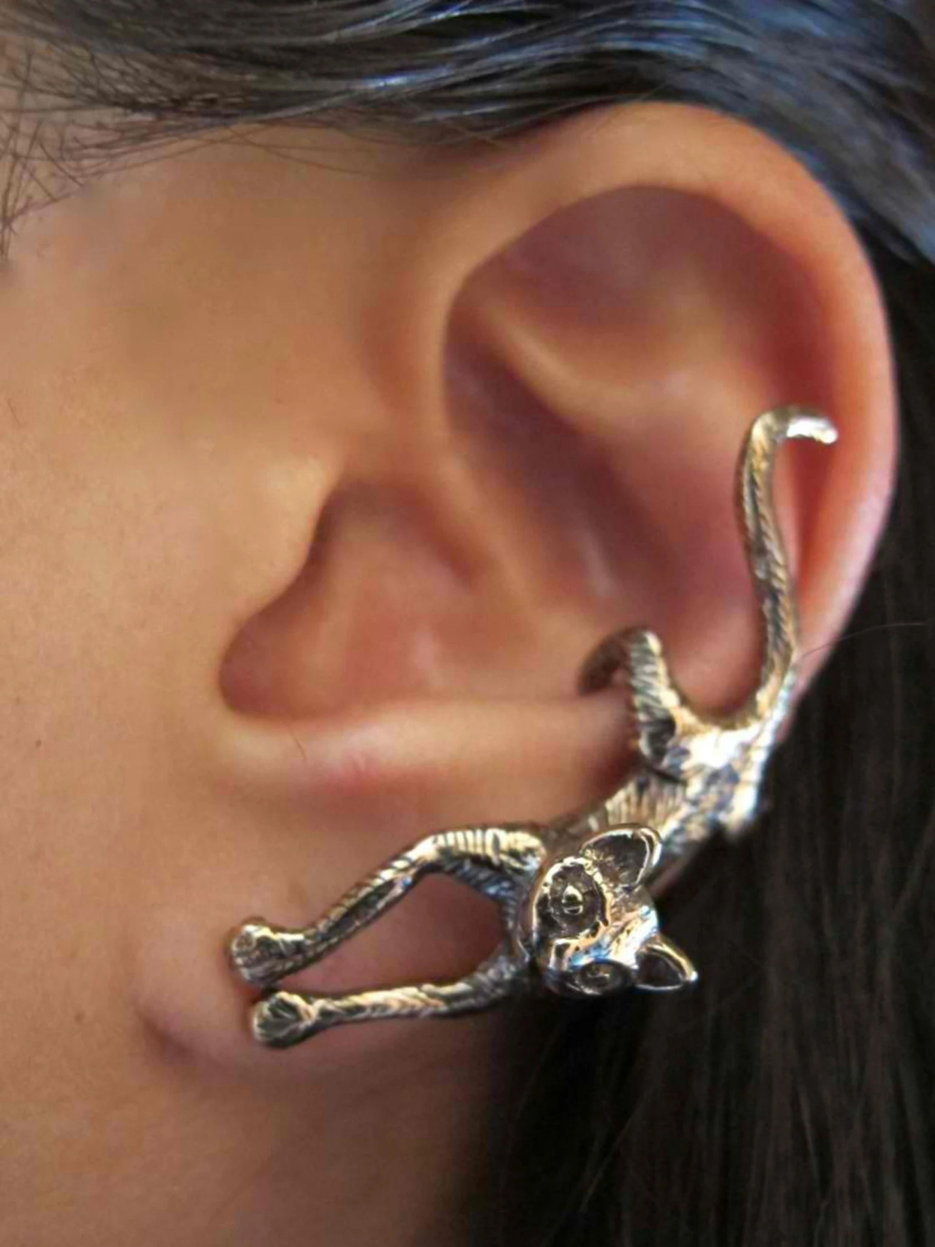 Crawling Cat Ear Cuff - Bronze – Marty Magic Jewelry