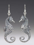 Seahorse Earrings - Sterling Silver