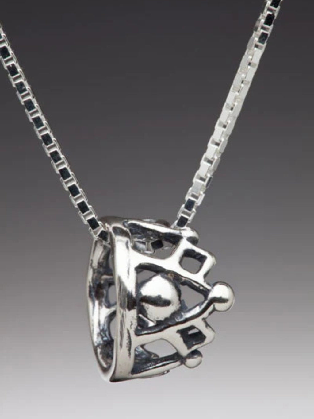 Fairy Crown Charm - Silver