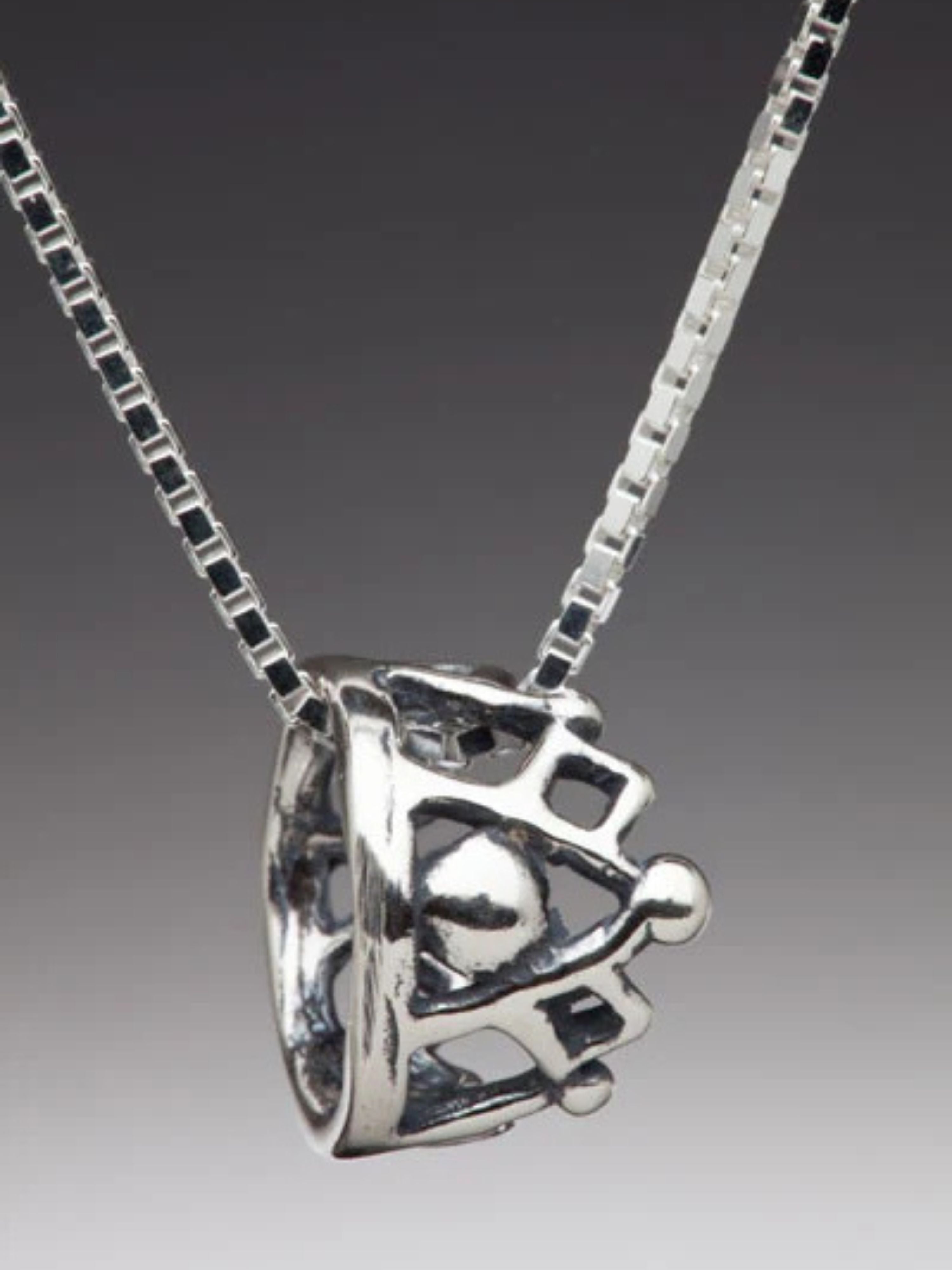 Fairy Crown Charm - Silver