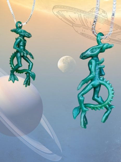 Aqua Alien Charm