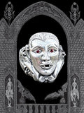 Dracula Vampire Bat Ring with Ruby Eyes - Sterling Silver