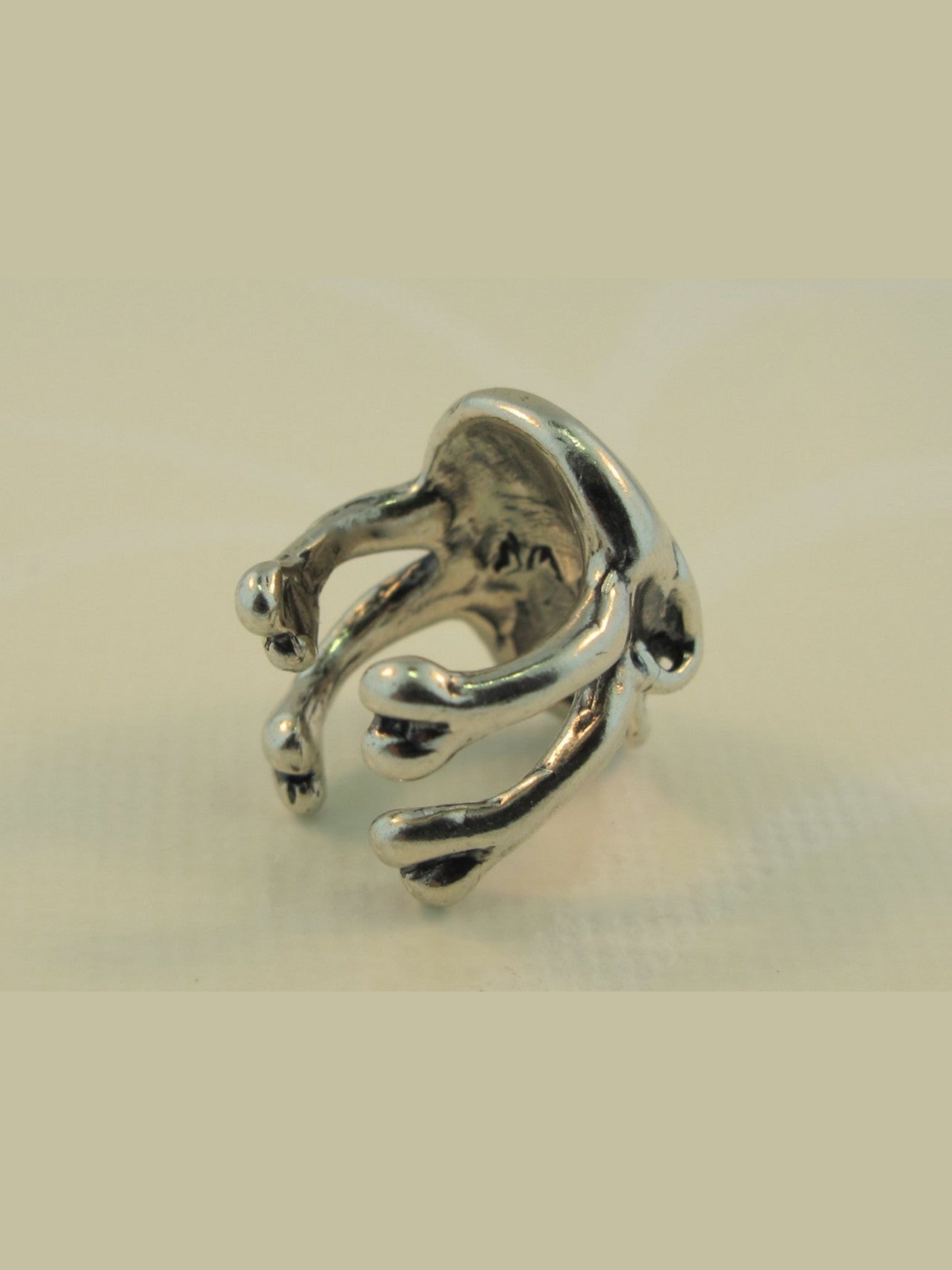 Skull Ear Cuff - Silver