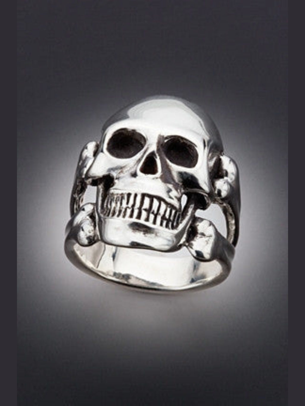 Large Skull and Crossbones Ring - Sterling Silver