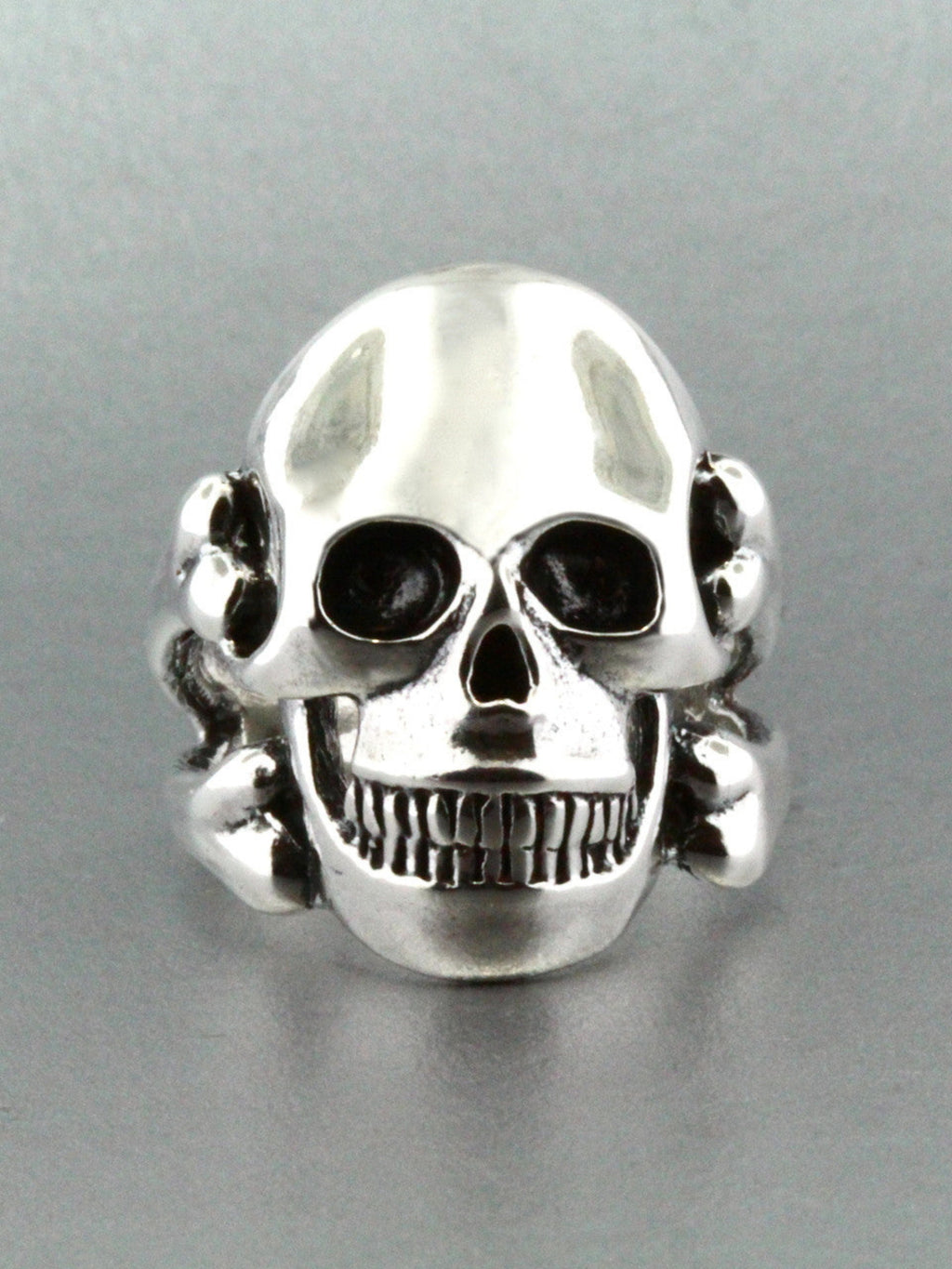 Large Skull and Crossbones Ring - Sterling Silver