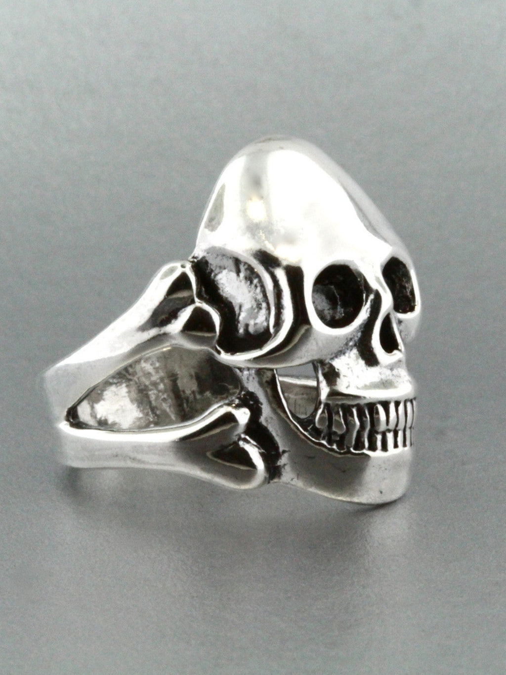 Large Skull and Crossbones Ring - Sterling Silver