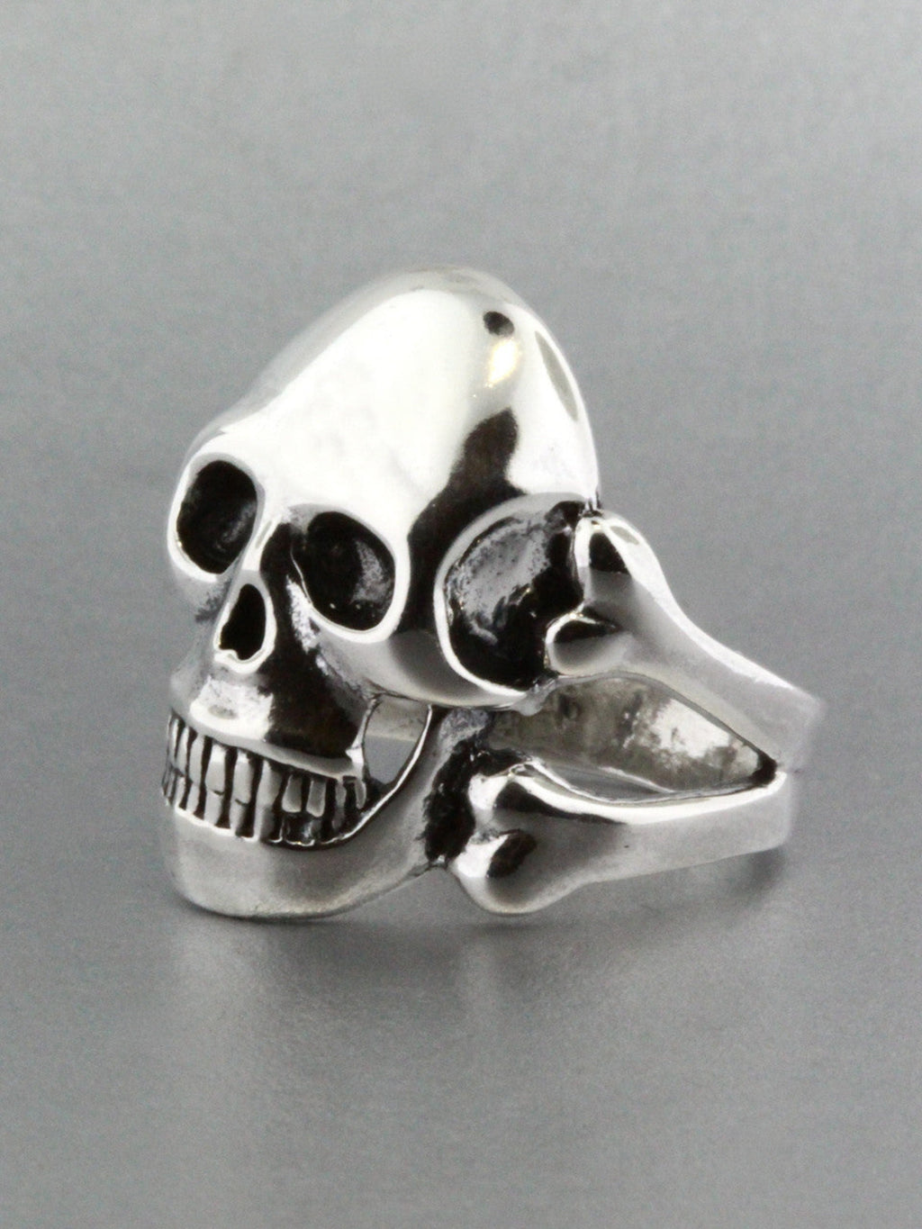 Large Skull and Crossbones Ring - Sterling Silver