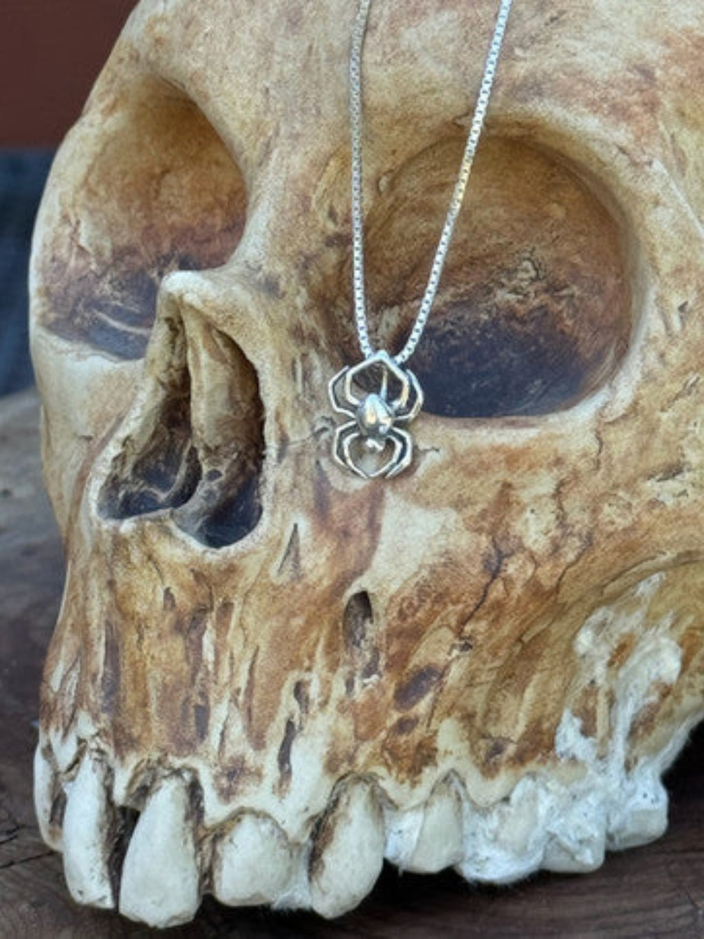 Small Spider Charm - Sterling Silver