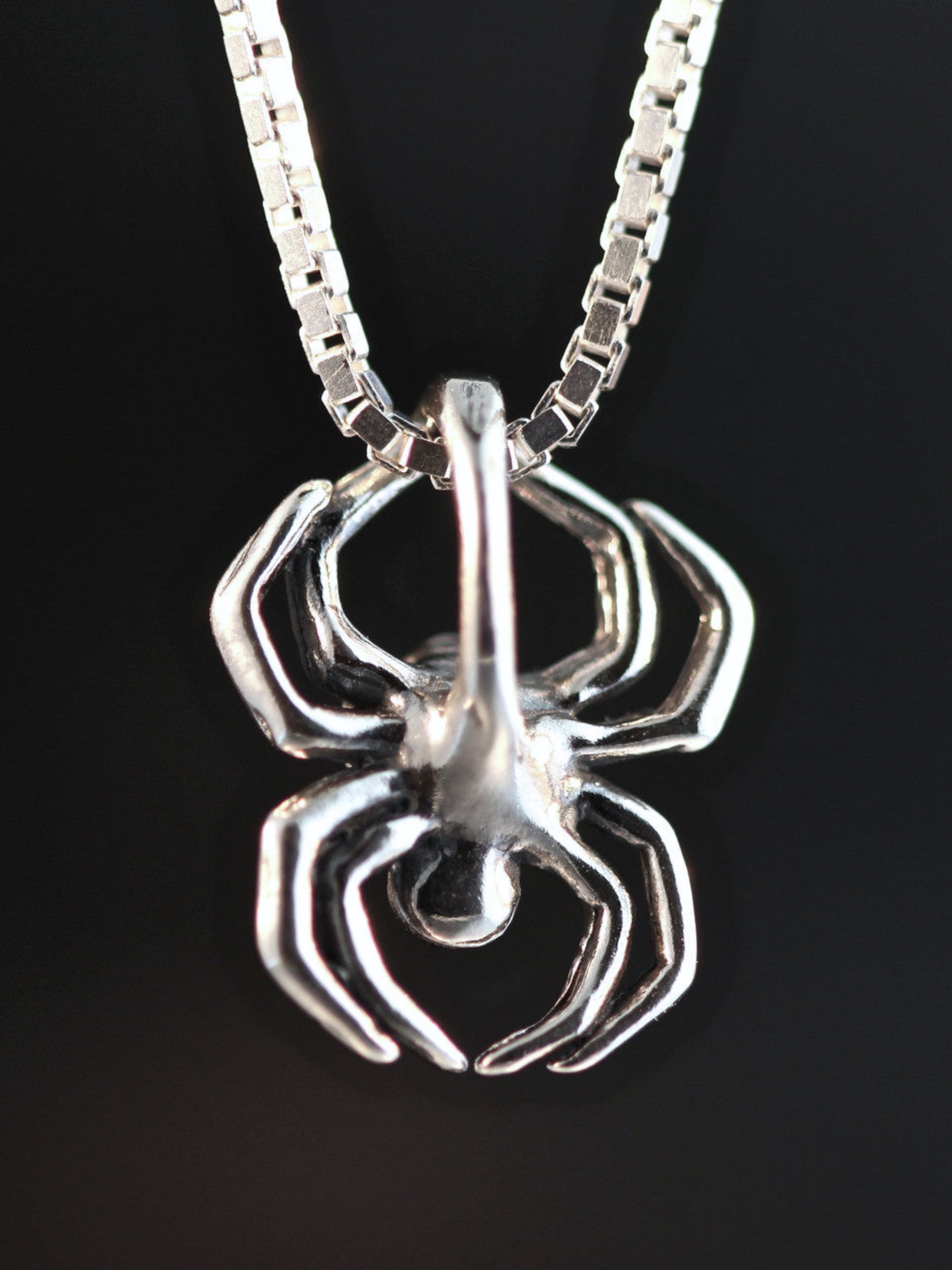 Small Spider Charm - Sterling Silver