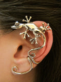 Curious Gecko Ear Wrap - Bronze