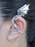 Elfin Dragon Ear Wrap - Sterling Silver