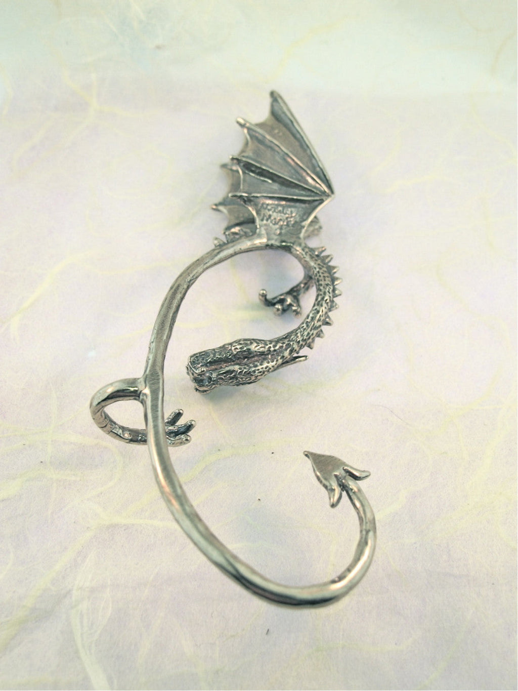 Elfin Dragon Ear Wrap - Sterling Silver