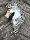 Large Spirit Horse Pin - Sterling Silver