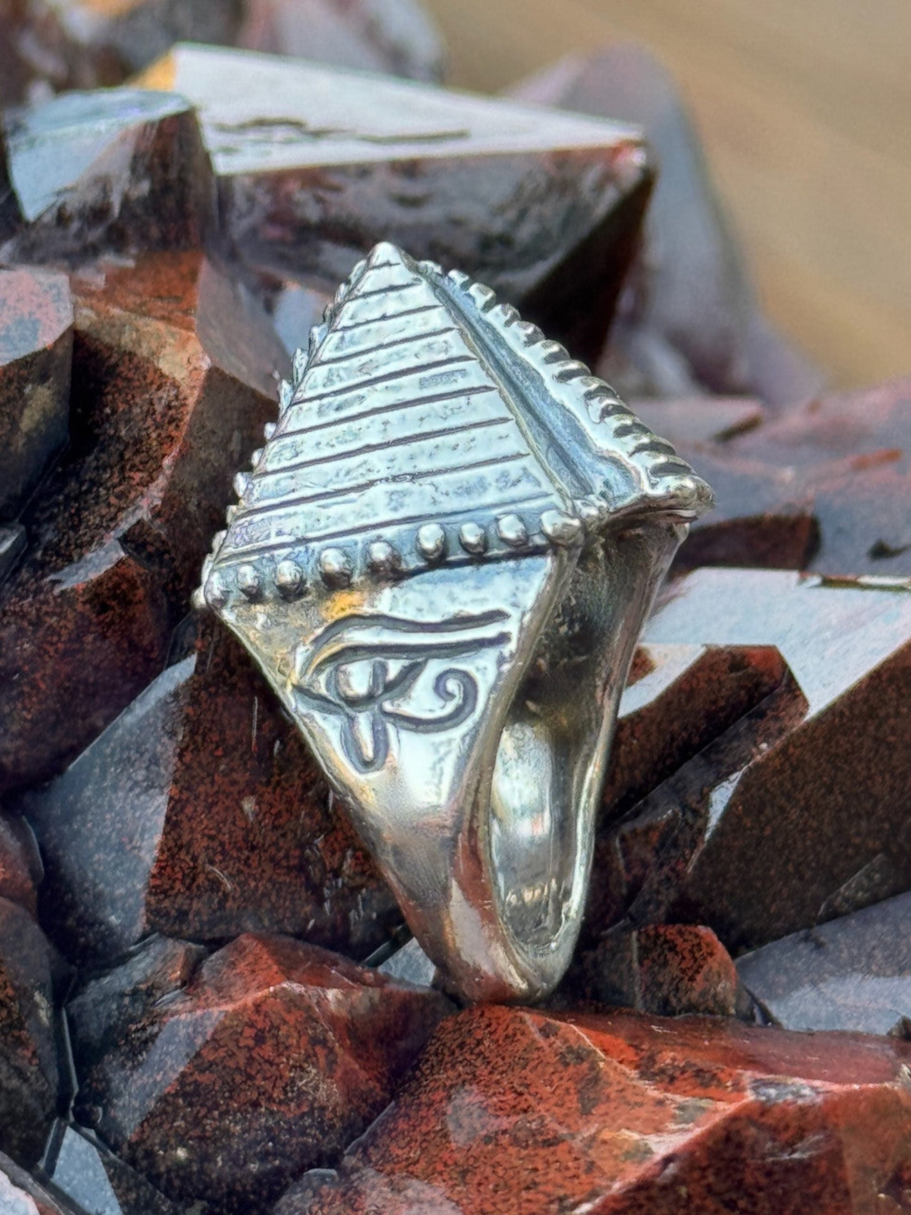 Pyramid Ring - Sterling Silver
