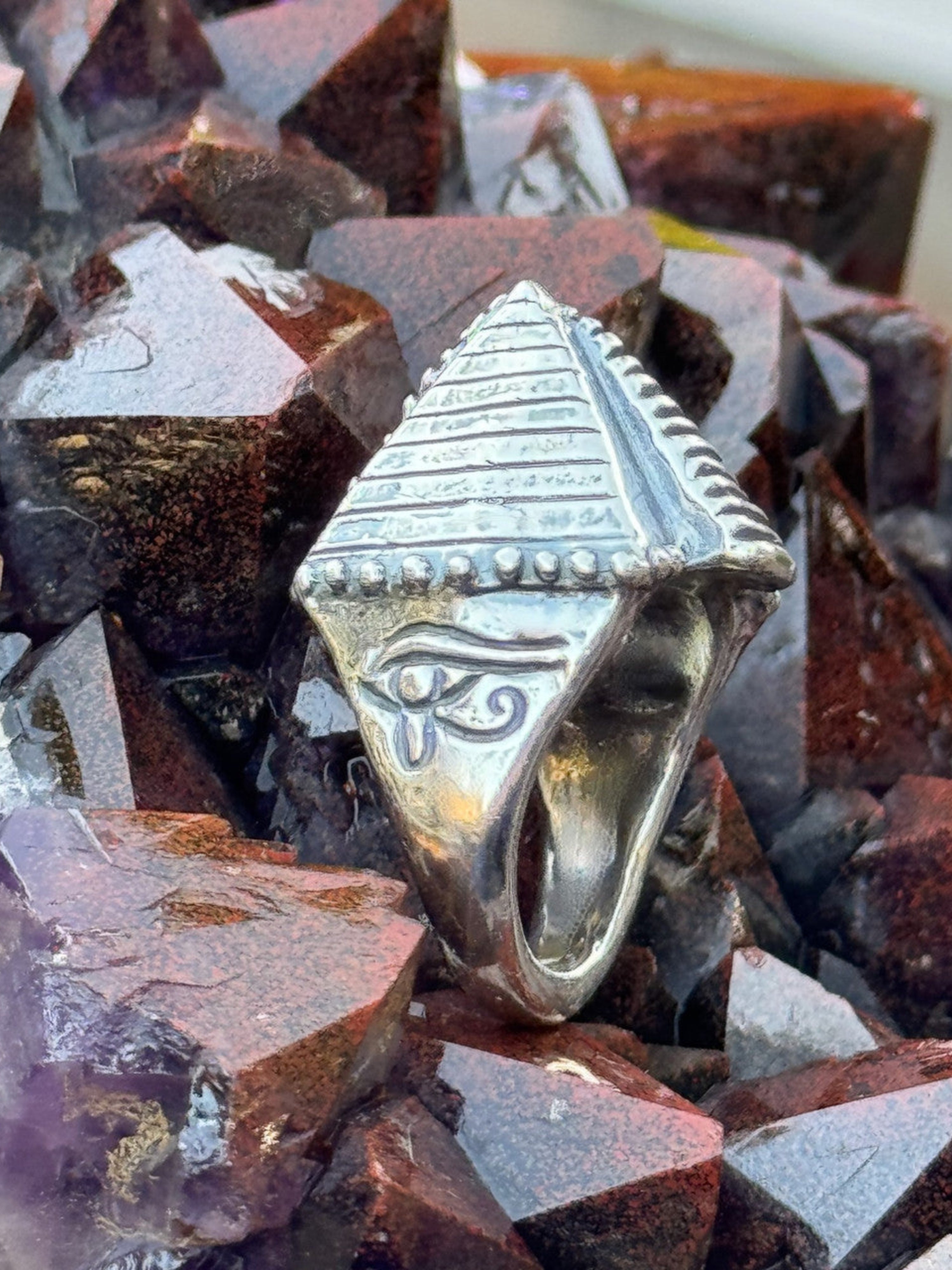 Pyramid Ring - Sterling Silver