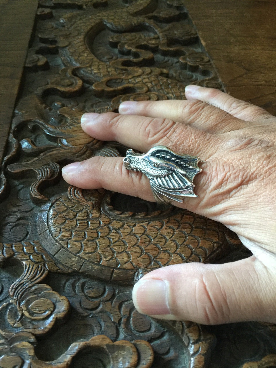 Valor Dragon Ring - Silver