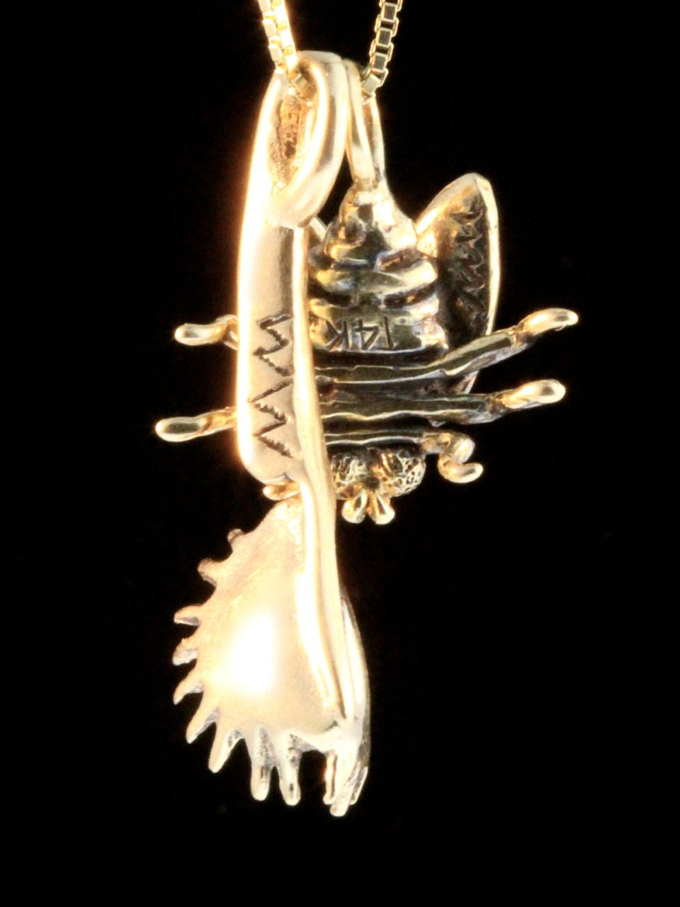 Fly and Venus Flytrap Charm Combination -14k Gold