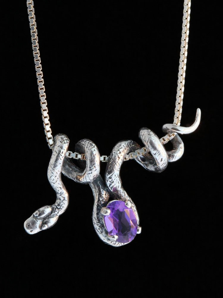 Vine Snake with Amethyst