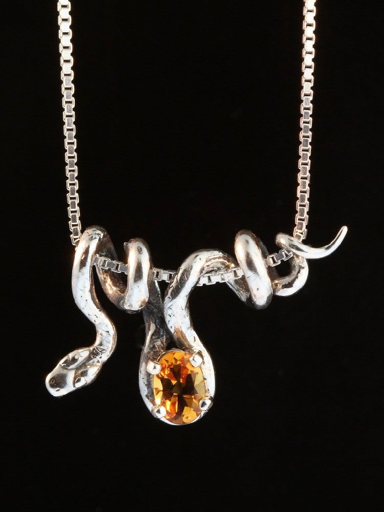 Vine Snake with Citrine