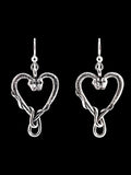 Viper Valentine Earrings - Sterling Silver