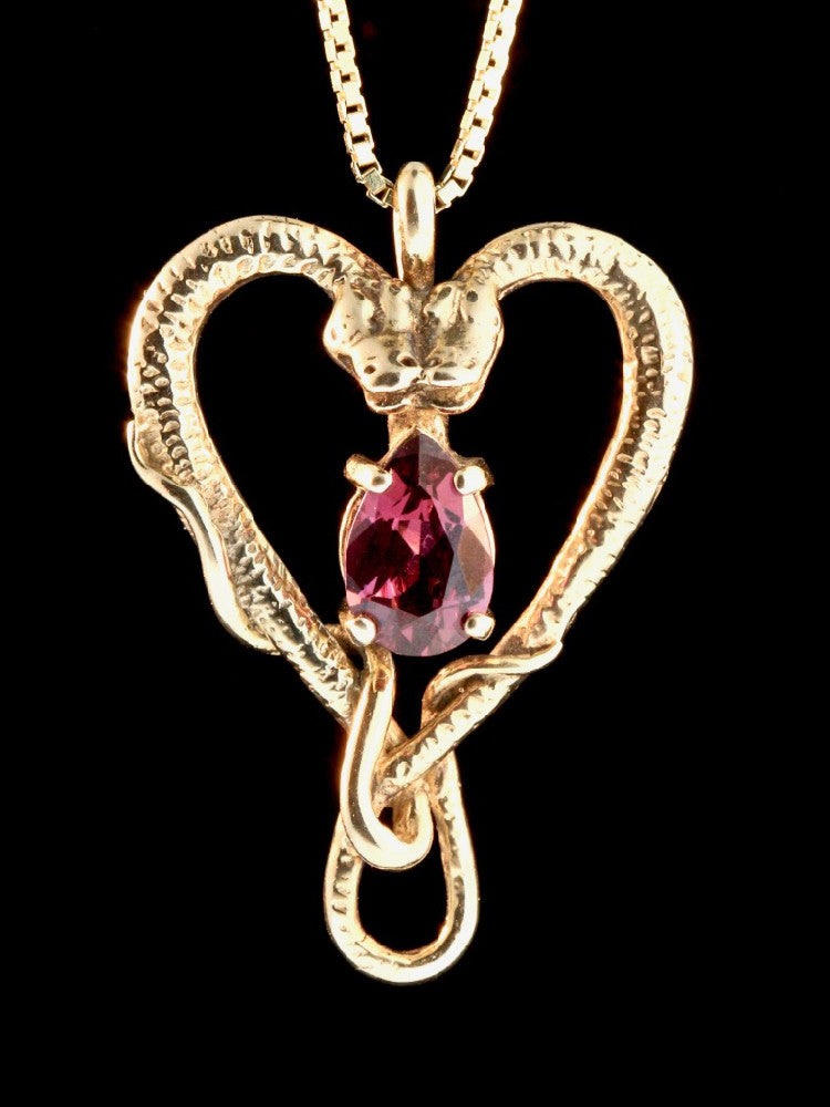 Viper Valentine with Gemstone in 14K Gold