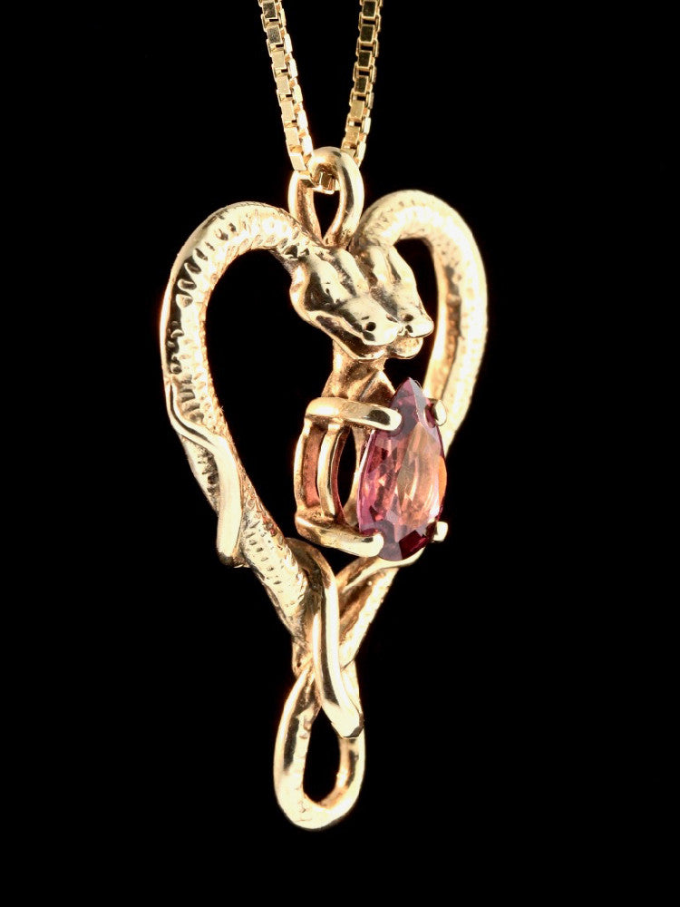 Viper Valentine with Gemstone in 14K Gold