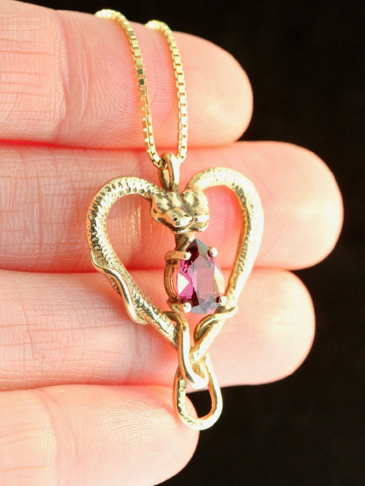 Viper Valentine with Gemstone in 14K Gold