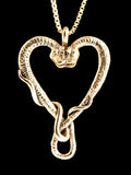 Viper Valentine Pendant - 14K Gold