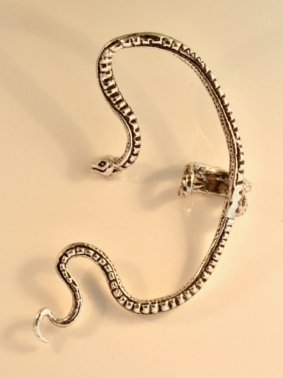 Viper Snake Ear Wrap - Silver