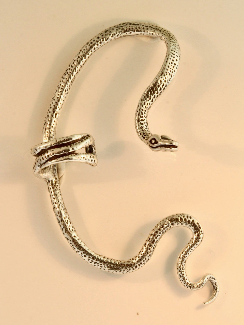 Viper Snake Ear Wrap - Silver