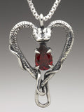 Viper Valentine with Gemstone - Silver