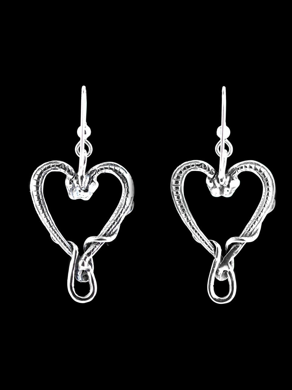 Viper Valentine Earrings - Silver