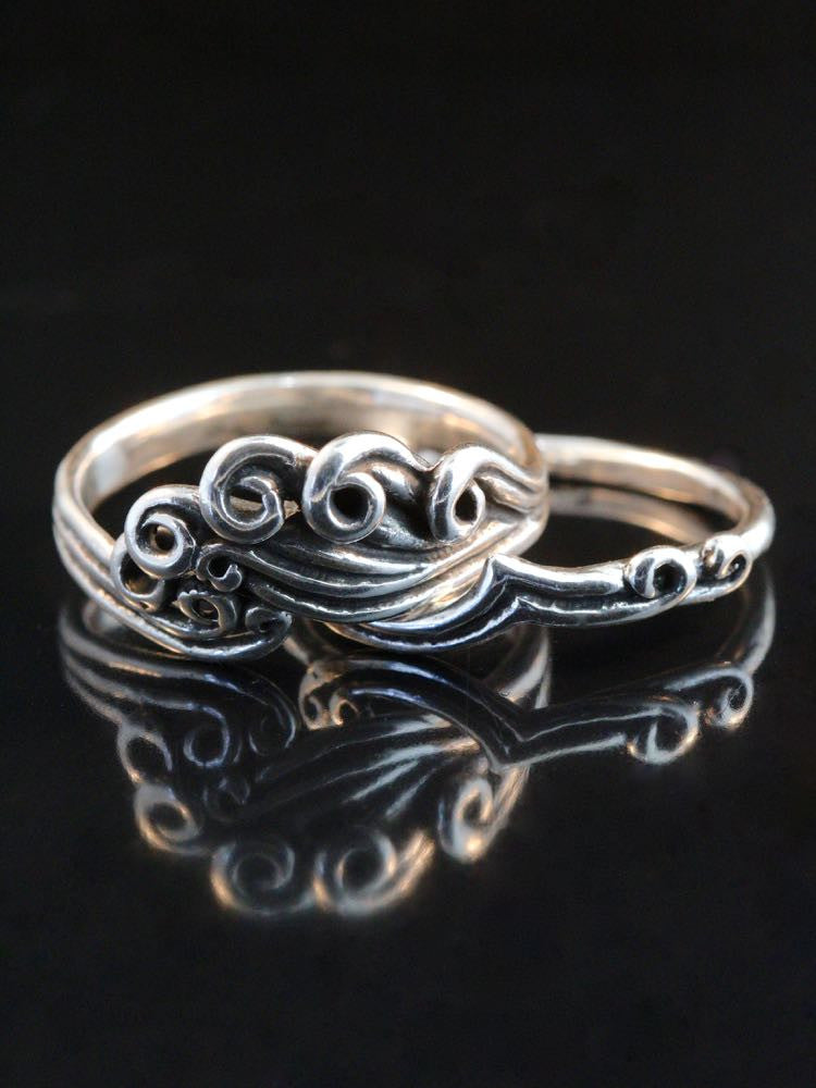 Wave Crest Ring - Two Part Set