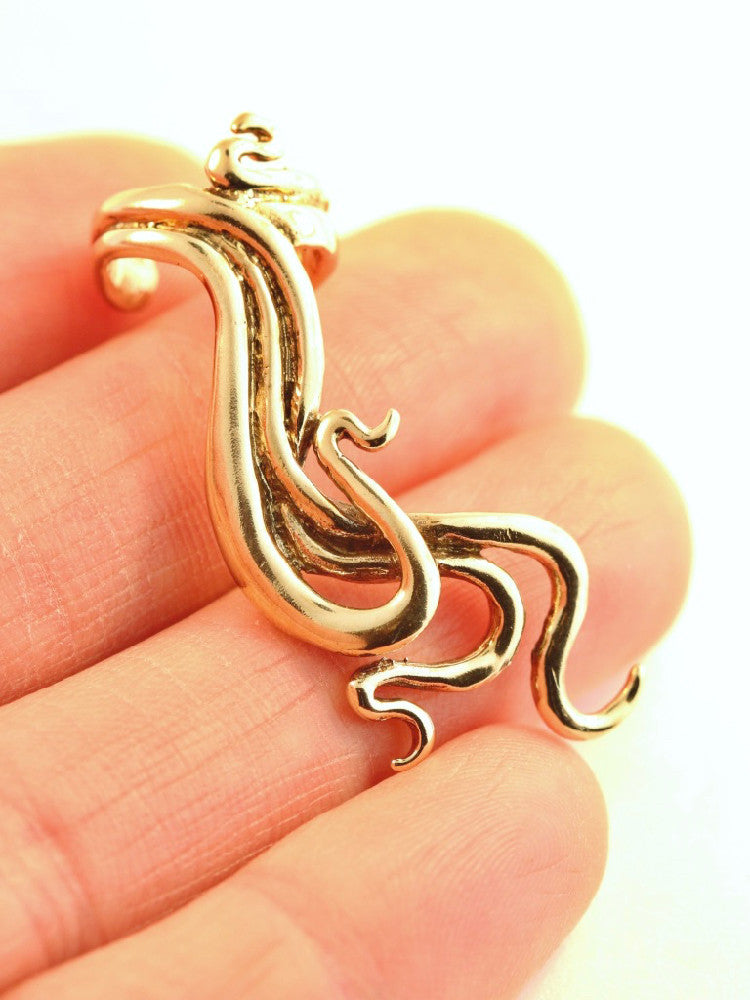 Wave Ear Cuff - 14K Gold