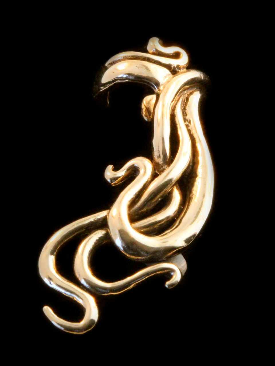 Wave Ear Cuff - Bronze