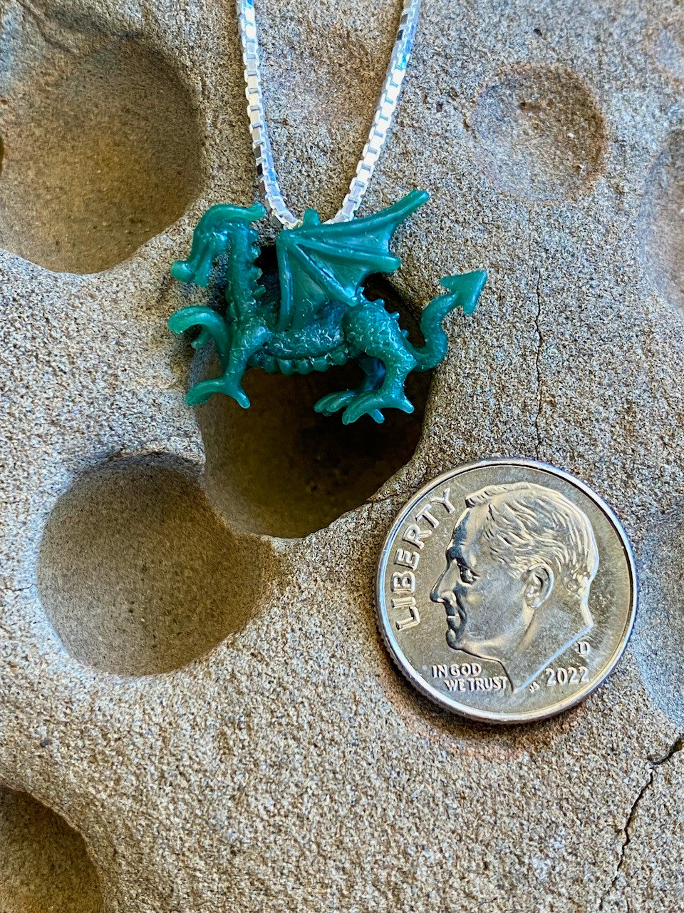 Original Wax carving of the Welsh Dragoon Charm