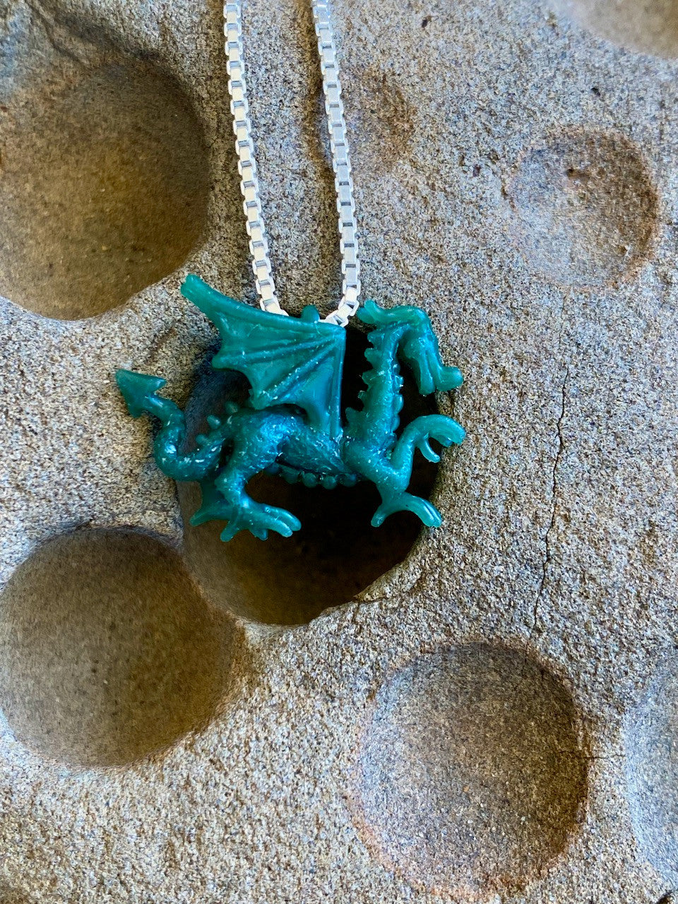 Original Wax carving of the Welsh Dragoon Charm
