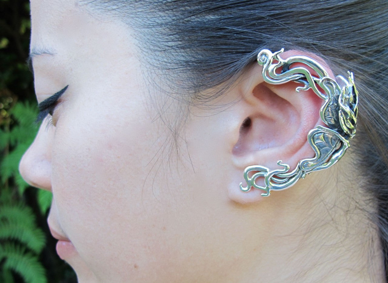 Wind Rider Fairy Ear Wrap - Silver