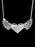 Angel Heart Pendant - Silver