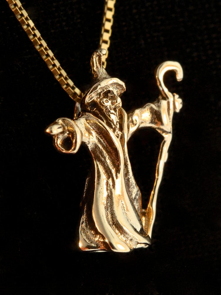 Wizard Charm - 14K Gold