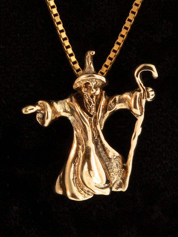 Wizard Charm - 14K Gold