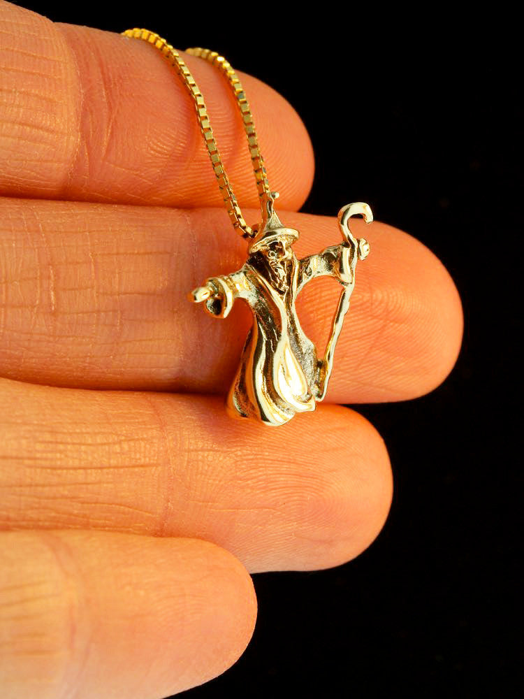 Wizard Charm - 14K Gold