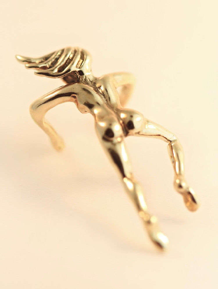 Ear Woman Ear Cuff - 14K Gold