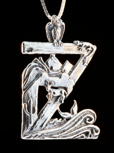 Zacatitos Oasis Medallion - Sterling Silver